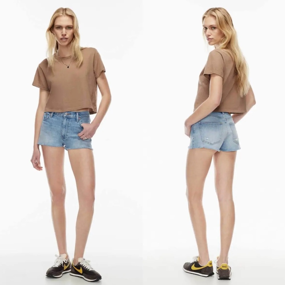 Denim Forum Blue Jean Shorts Classic Cutoff Style